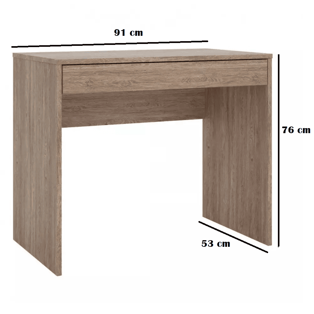 Escrivaninha 1 Gaveta Nogal Dem&oacute;bile Facility, Nogal, large image number 3